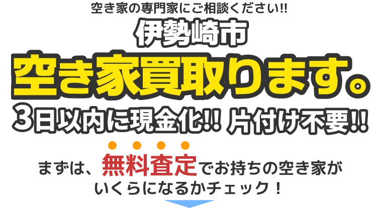 伊勢崎市の空き家買取ります。